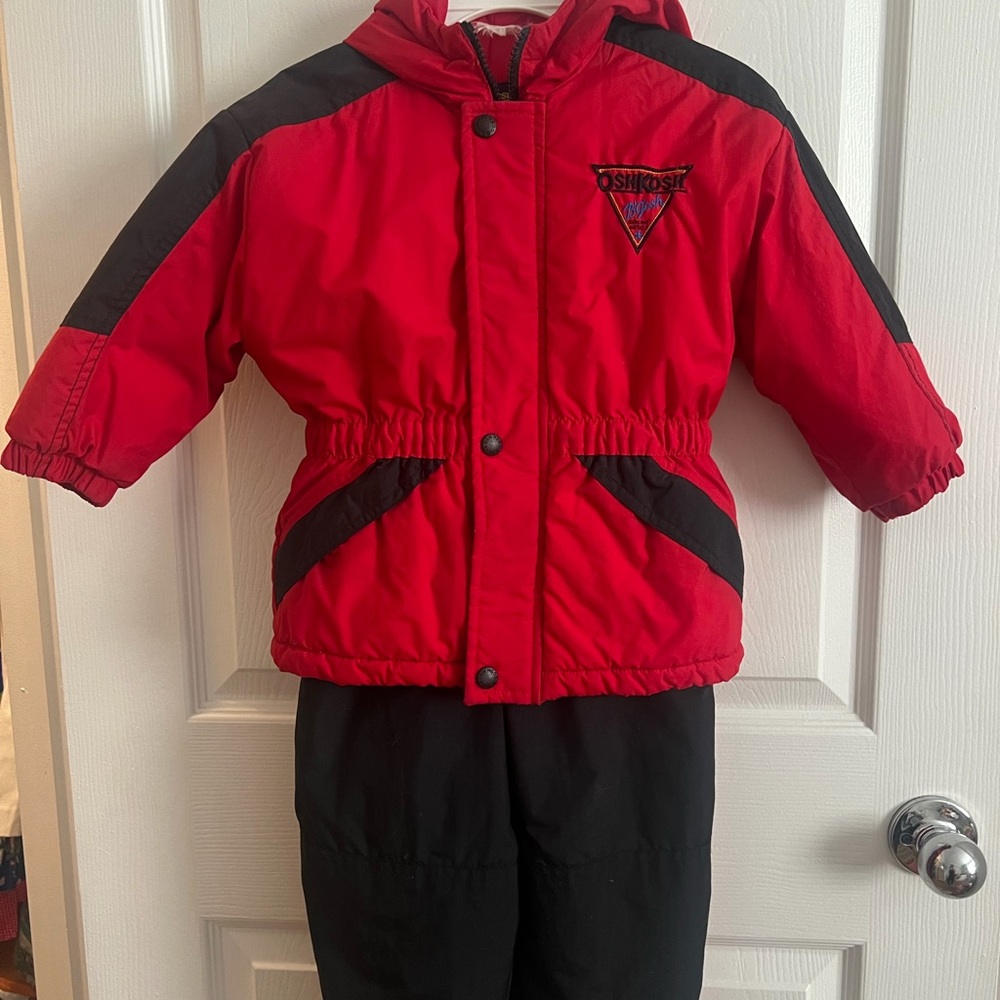 OshKosh B'gosh Red and Black Kids Jacket